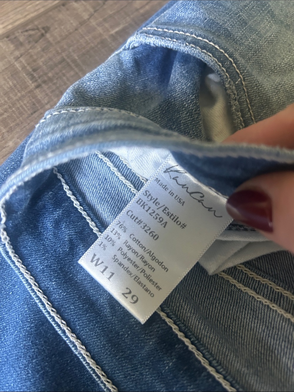 KanCan Distressed Light & Mid Blue Skinny Jeans - Picture 4 of 4